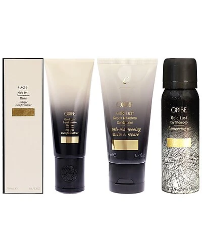 Oribe Gold Lust Dry Shampoo, Repair & Restore Conditioner And Transformative Masque Kit Women 1 Oribe Gold Lust Dry Shampoo, Repair & Restore Conditioner And Transformative Masque Kit Women